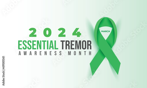 National Essential Tremor Awareness Month. background, banner, card, poster, template. Vector illustration.