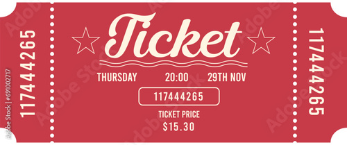 Ticket Template, game, arcade, show and more