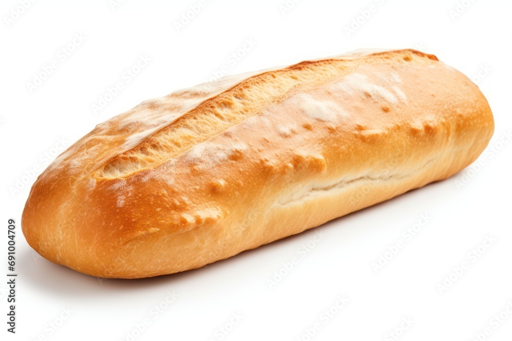 Ciabatta sandwich isolated on transparent or white background