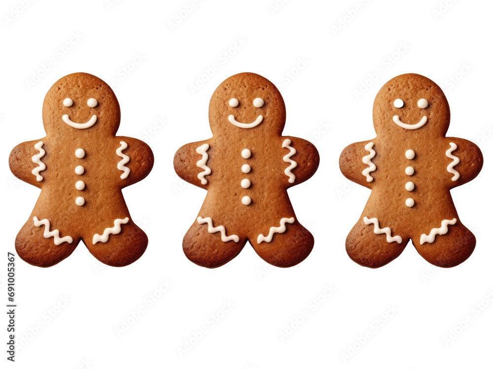 gingerbread man isolated on transparent background gingerbread man isolated on transparent background