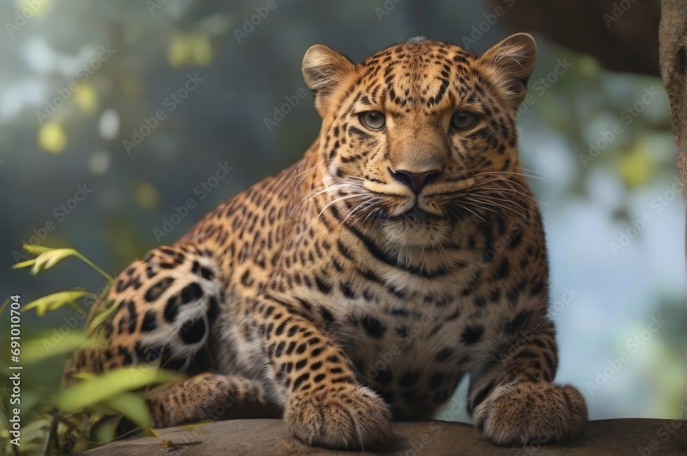 Sri Lankan Leopard, realistic, ultra HD-