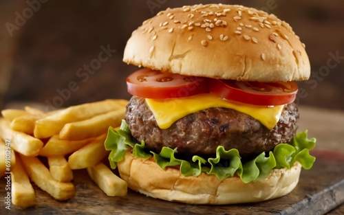 Ultimate Burger Bliss: Sink Your Teeth into this Irresistibly Juicy and Flavor-Packed Masterpiece!