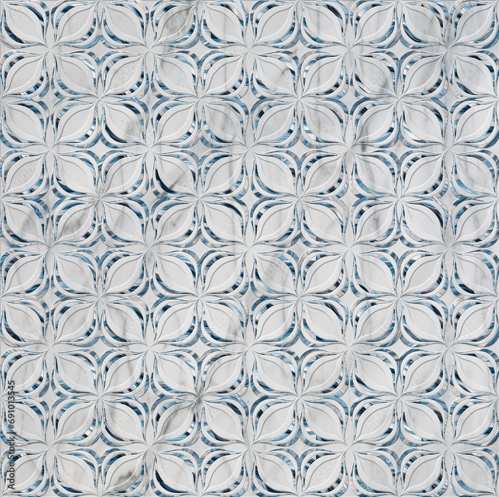 3d decorative geometric structure wallpaper background pattern, digital ceramic tile, carpet, cover.
