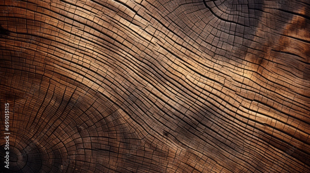 Naklejka premium Wood texture. Closeup detailed natural grain wooden texture. Old vintage tree surface