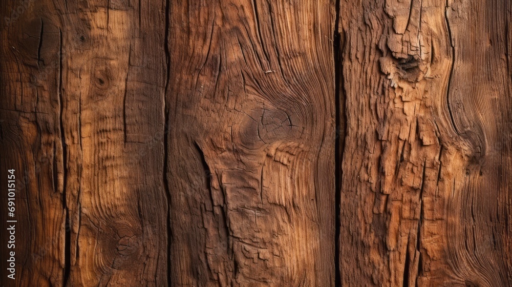 Wood texture. Closeup detailed natural grain wooden texture. Old vintage tree surface