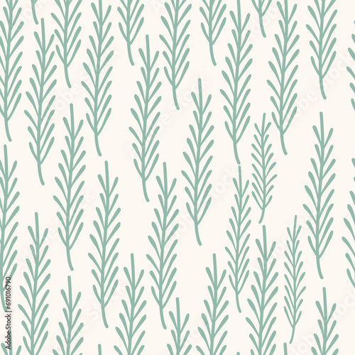 Fototapeta Naklejka Na Ścianę i Meble -  Trendy  background with simple nature shapes in vintage pastel colors. Floral pattern Organic leaves. Vector illustration with colorful freehand doodle collage. Design for wrapping paper, fabric print