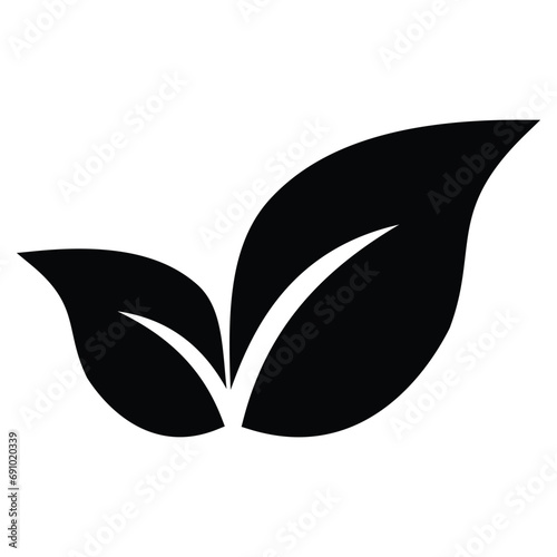 Leaf icon design, illustration design