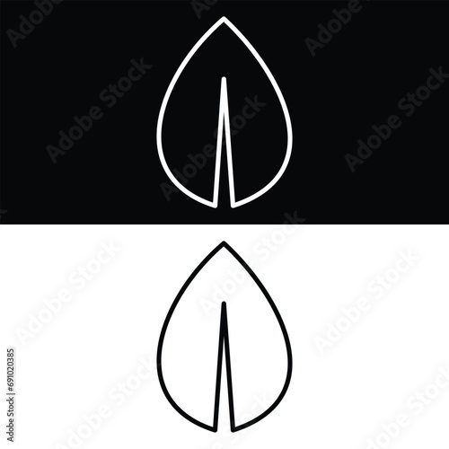 Leaf icon design, illustration design
