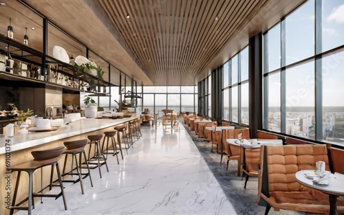Caffeine Haven Unveiled: Step into the Modern Marvel of a Trendy Coffee Shop Experience!