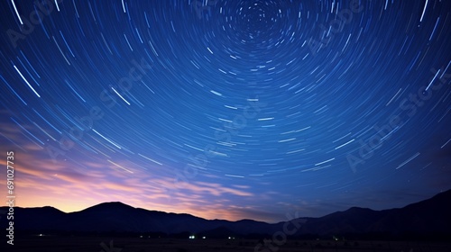 the dynamic beauty of dynamic starscapes, with colorful stars shooting through a clean, white sky like meteor showers.