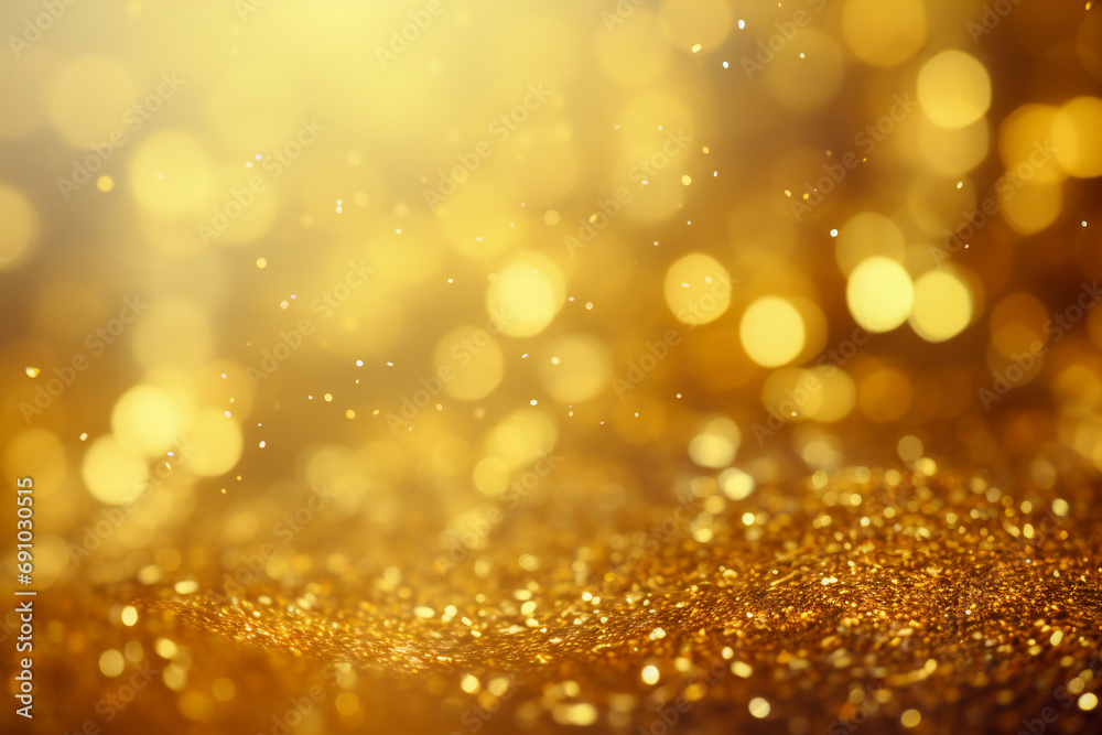 Abstract golden sparkles and dust Abstract golden sparkles and dust