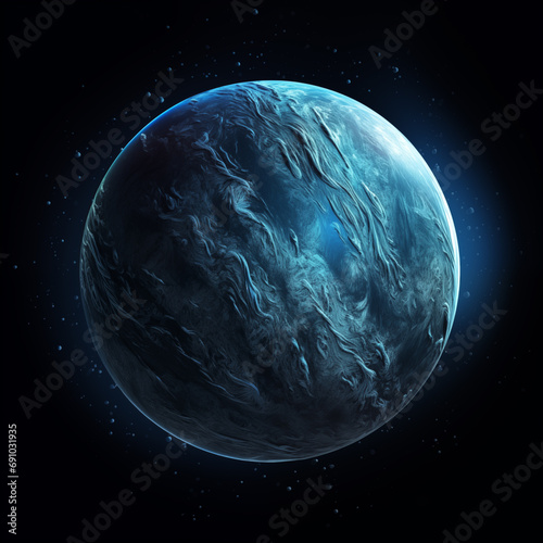 Planet isolated background created with Generative AI tecnology.