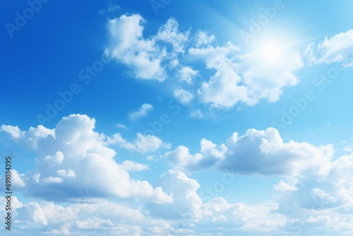 Summer blue sky cloud gradient light white background. Beauty clear cloudy in sunshine calm bright winter air bacground. Gloomy vivid cyan landscape in environment day horizon skyline view spring wind
