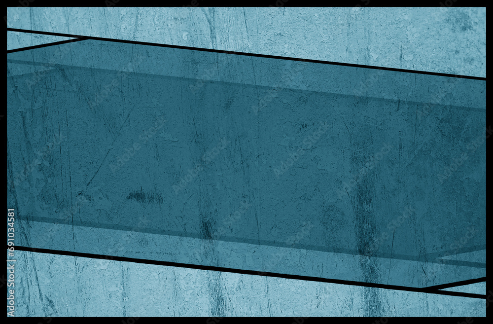 Obraz premium Niebieskie tło ściana tekstura kształty