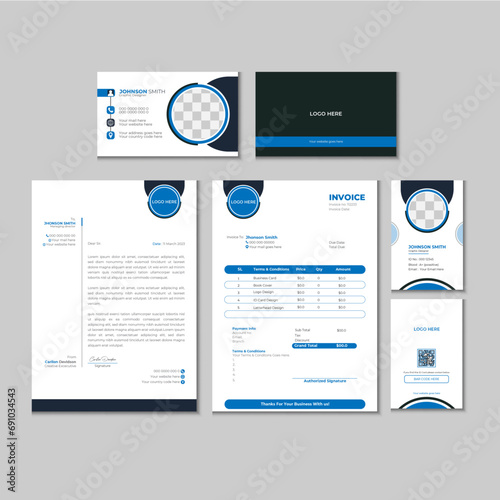 Corporate business branding design template