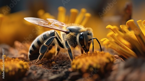 Bee, Close up of honeybee