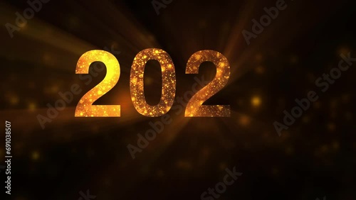 happy new year eve 2024 celebration video, 
Clip length 00:00:10:00 photo