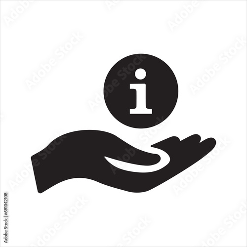 Information point icon. Customer service icon	