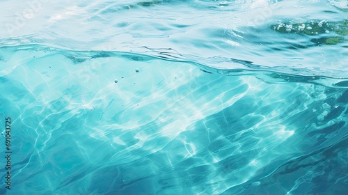 Blue water texture. Generative AI