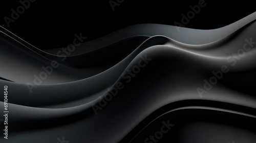 Abstract digital wallpaper in a style of ash keating, single wave, sleek, smooth, asymmetric, pseudo 3d, dark colors, gradients