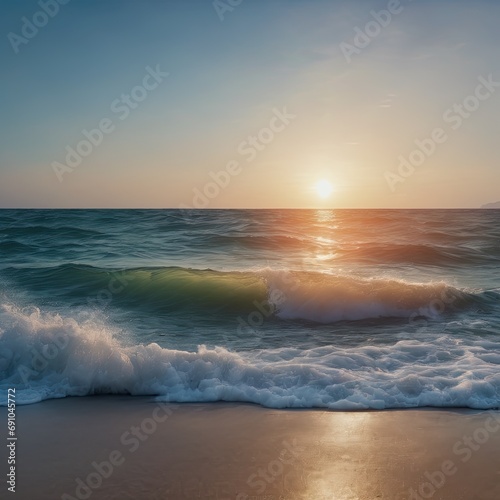 waves on the beach