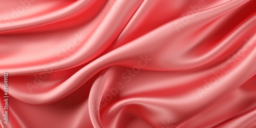 light red silk fabric texture luxurious background 3d Rendering  4k Ultra hd