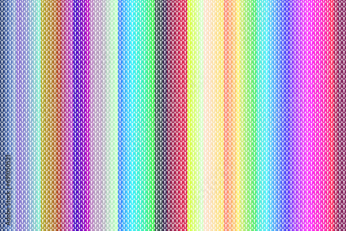 Fabric patterns from geometric shapes Arrange them in a netting pattern crochet, alternating colors.