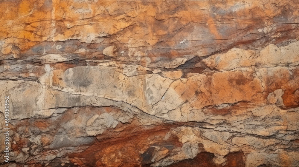 Rock face background with texture, volcanic style rock colors, with large flat surfaces