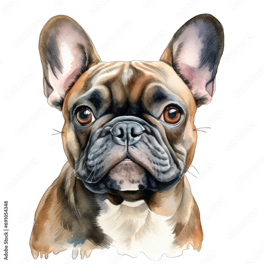 French bulldog puppy isolated on white French bulldog puppy isolated on white