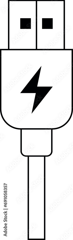 Usb charging icon. Electronic signs and symbols. Usb charging icon. Electronic signs and symbols.