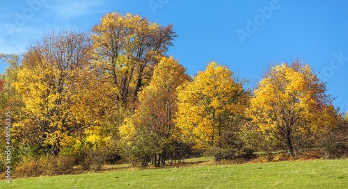 autumn landscape scenery, Bohemian and Moravian highland