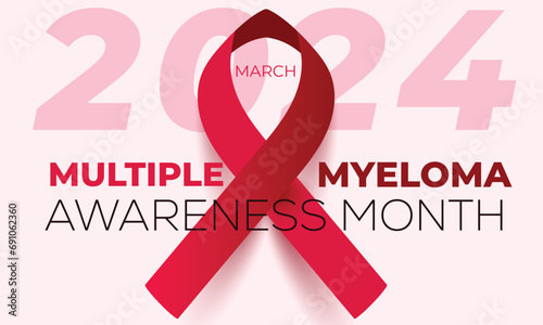 Multiple Myeloma Awareness Month. background, banner, card, poster, template. Vector illustration. photo