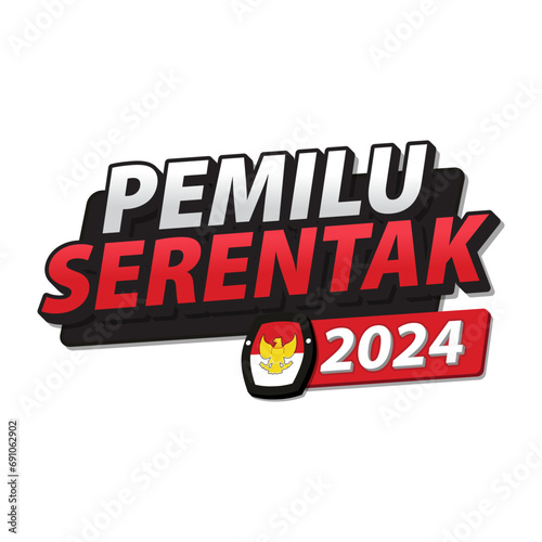 Indonesian presidential election illustration vector