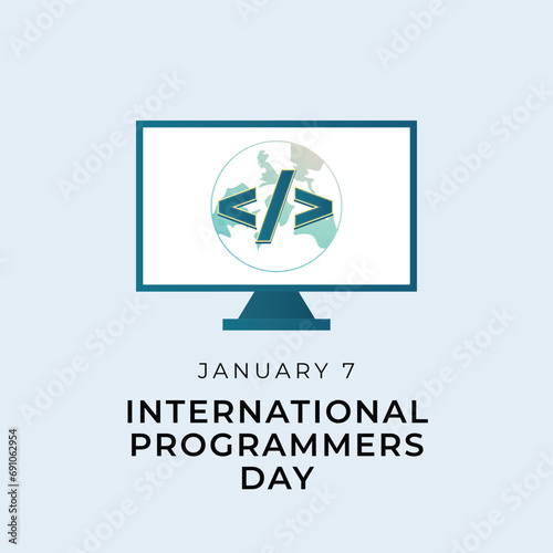Flyers honoring International Programmers Day or promoting associated events might utilize vector graphics regarding the holiday. design of flyers, celebratory materials.