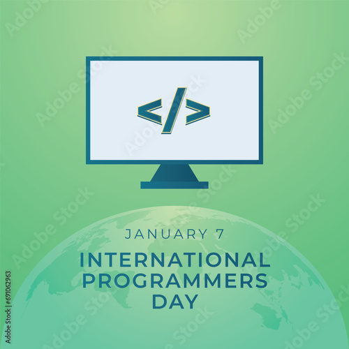 Flyers honoring International Programmers Day or promoting associated events might utilize vector graphics regarding the holiday. design of flyers, celebratory materials.