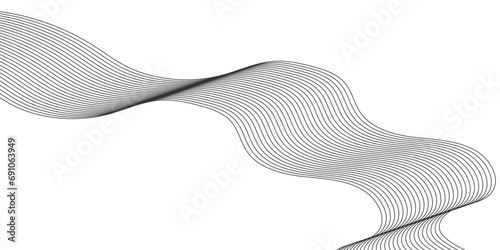 Technology abstract lines on white background. Abstract white blend digital technology flowing wave lines background. Modern glowing moving lines design. Modern white moving lines design element. 