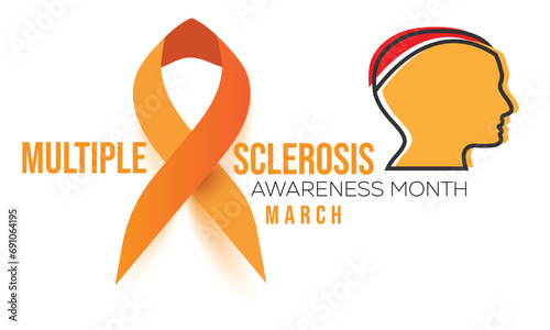 Multiple sclerosis awareness month. background, banner, card, poster, template. Vector illustration.