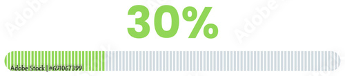 30% Loading. 30% progress bar Infographics vector, 30 Percentage ready to use for web design ux-ui
