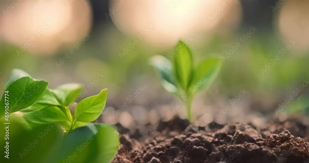 tree seedlings growing in the ground, protecting the environment, ecology concept, earth day tree seedlings growing in the ground, protecting the environment, ecology concept, earth day