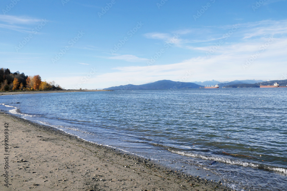 Jericho Beach during a fall season in Vancouver, British Columbia, Canada Jericho Beach during a fall season in Vancouver, British Columbia, Canada
