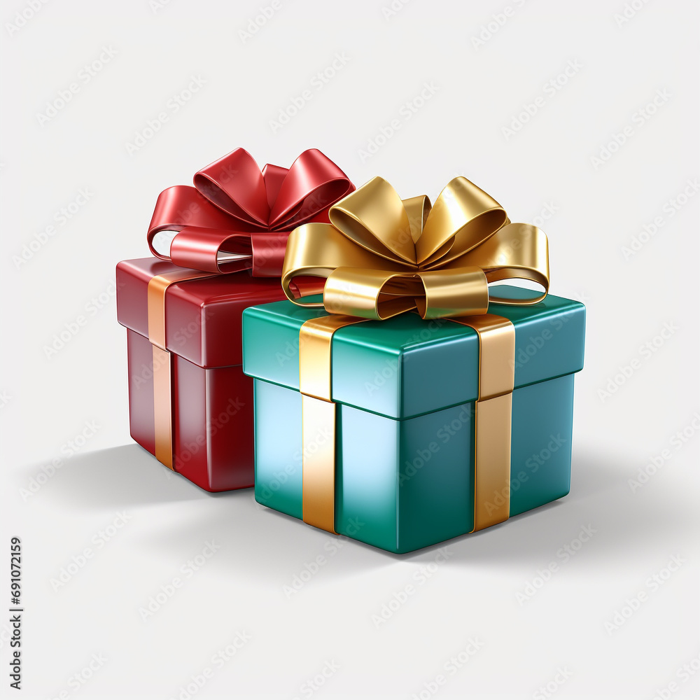 Obraz premium gift box isolated on white