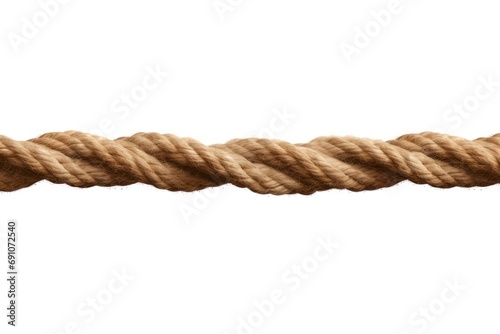 Straight rope isolated on transparent or white background photo