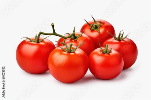 Tomatos isolated on white and transparent background