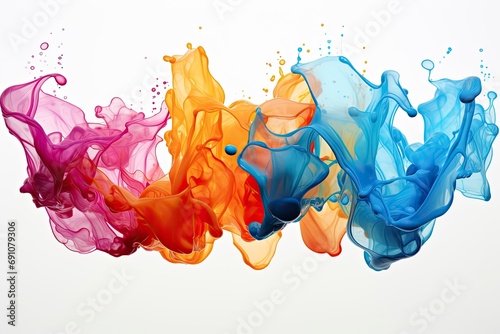 Floating Rainbow of Ink