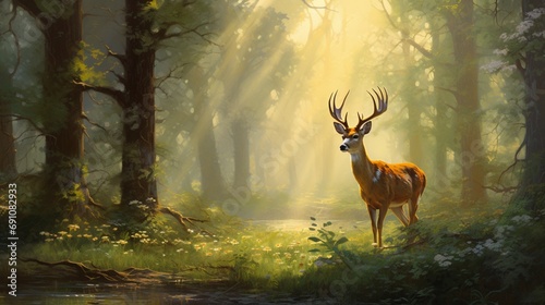 deer in the forest © NS