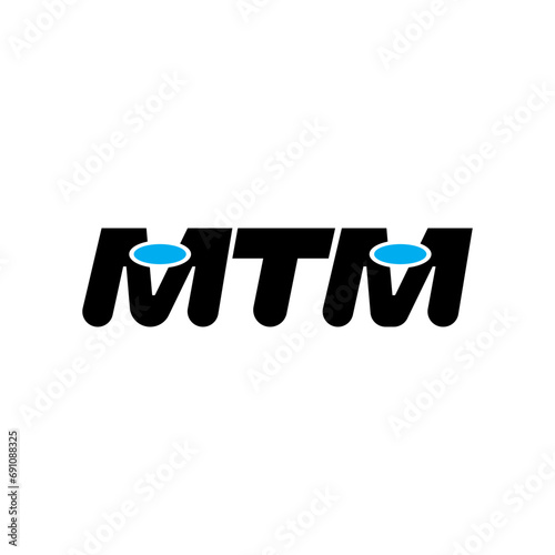 MTM brand name initial letters monogram. photo