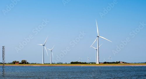 electricity windmill Holland Netherlands turbine rustic rural pond river nature