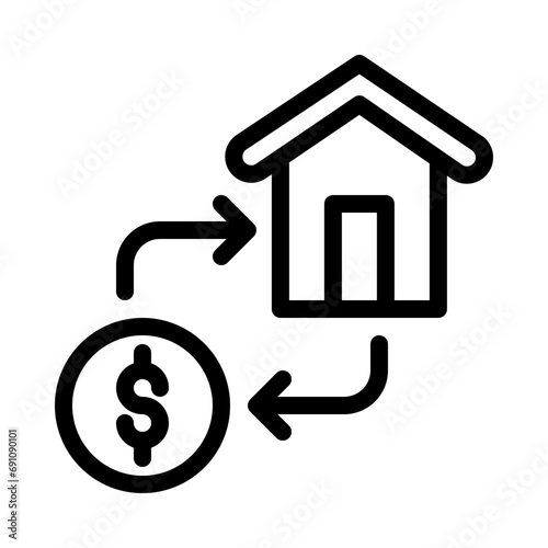 refinancing line icon