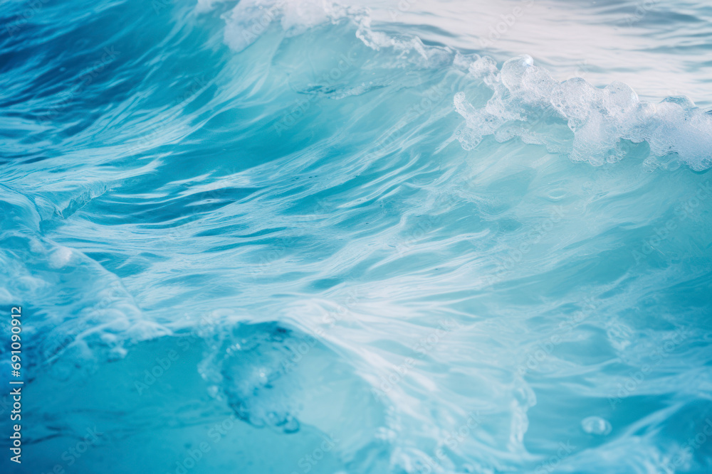 Sea waves, azure ocean, texture background.