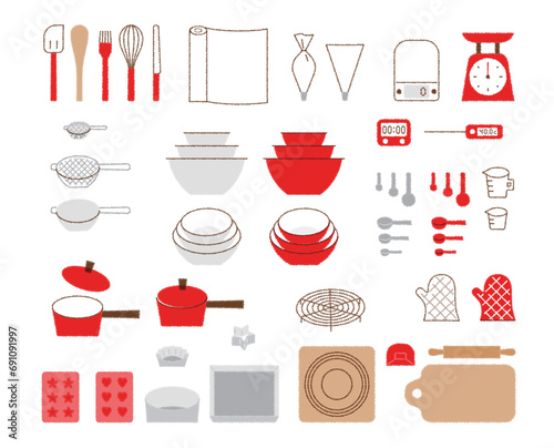 製菓用品のイラスト